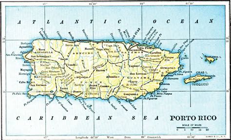 Puerto Rico Towns Map