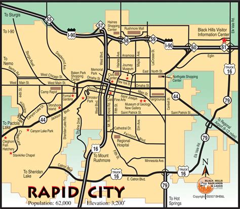Map of Rapid City SD