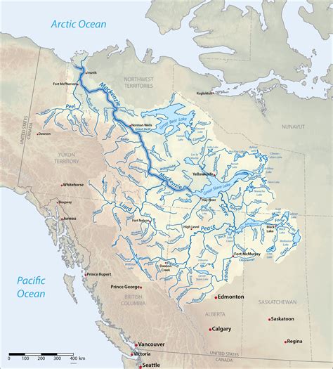 A MAP of the Rivers in Canada