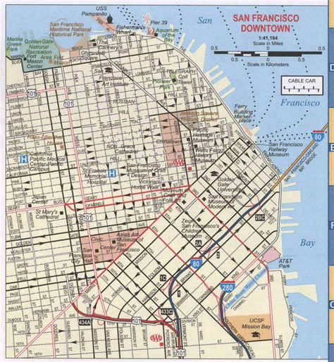 A Map of San Francisco Area