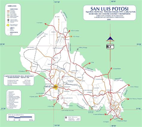 Map of San Luis Potosi