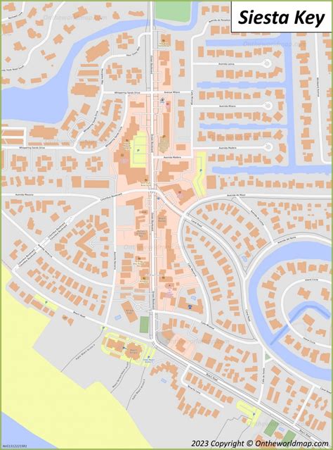 A historical map of Siesta Key, Florida