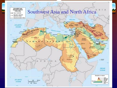 Map of Southwest Asia and North Africa