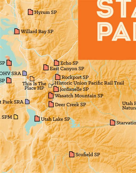map of state parks in utah
