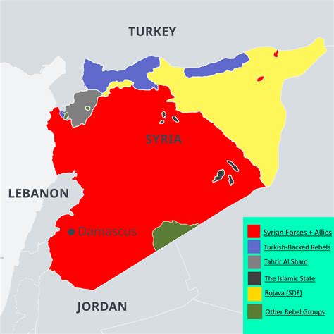 Map of Syria Civil War