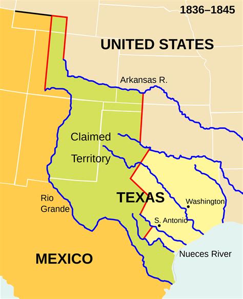 MAP Map Of Texas Border With Mexico