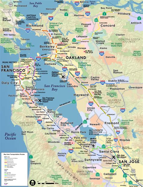 Map Of The Bay Area