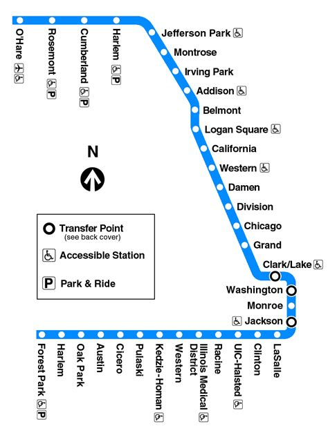 History of MAP Map Of The Blue Line