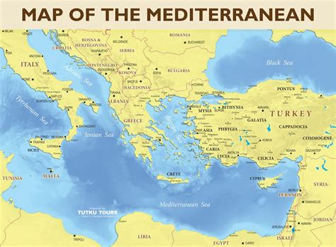 Map of the East Mediterranean