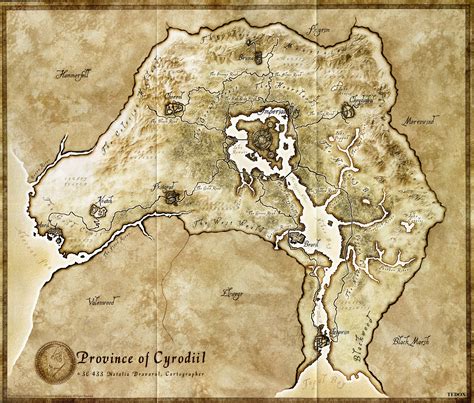 Map Of The Elder Scrolls