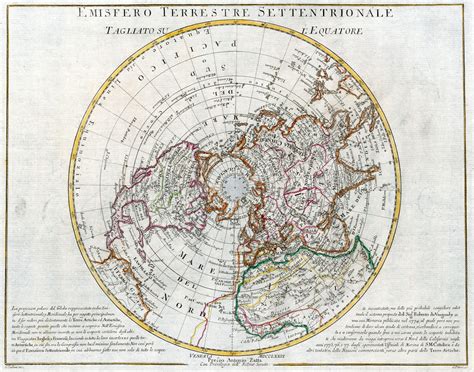 Map of the northern hemisphere
