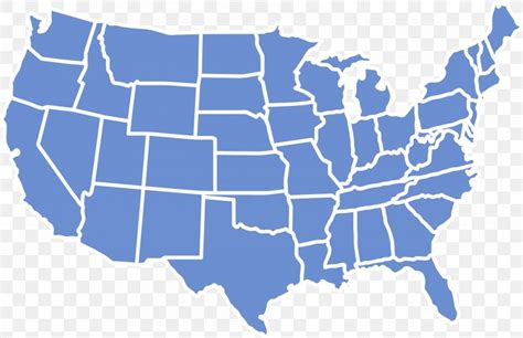 Map of USA clip art