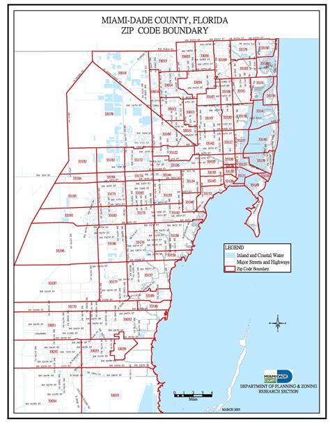 MAP Miami Dade Zip Code Map