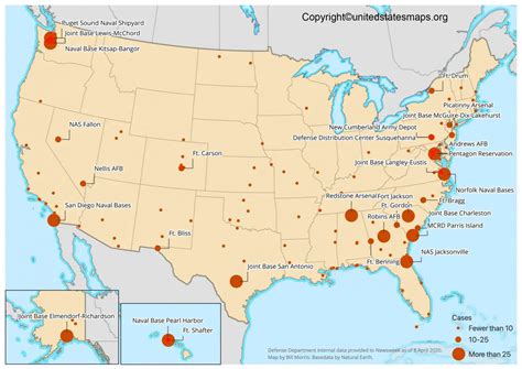 Map of Military Bases in the US