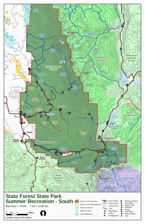 MAP National Forests in Colorado