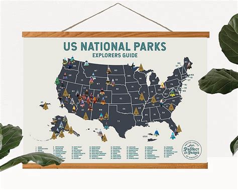 image of a national park map