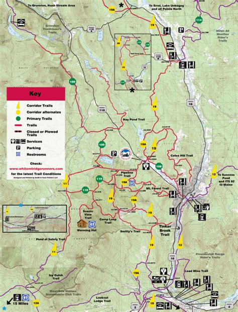 MAP New Hampshire Snowmobile Trails Map