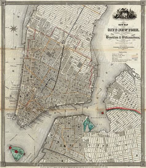 History of MAP New York City On Map