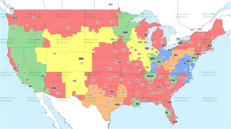 A map with NFL logos for week 4