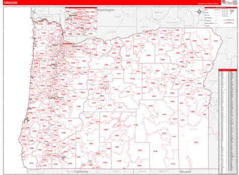 Oregon Map With Zip Codes