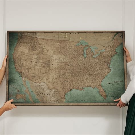 MAP Push Pin Map Of USA