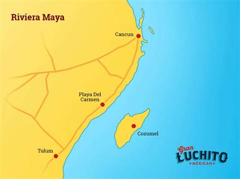 History of MAP Riviera Maya On Map Of Mexico