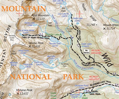 Rocky Mountain National Park Trail Map