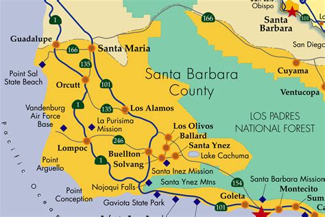 MAP Santa Barbara In California