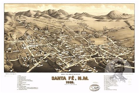 MAP Santa Fe New Mexico Map