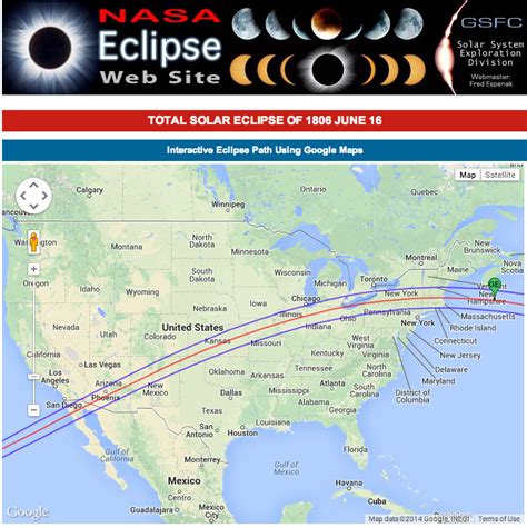 Map of 2024 Solar Eclipse