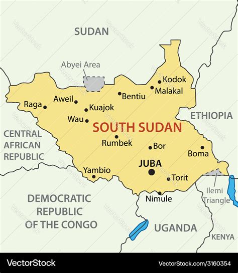 Map of South Sudan