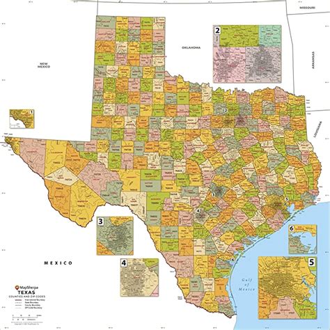 Texas Map Of Zip Codes