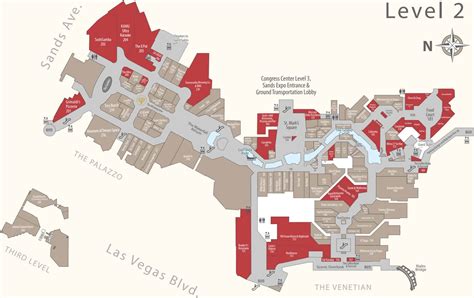 The Venetian Las Vegas Map
