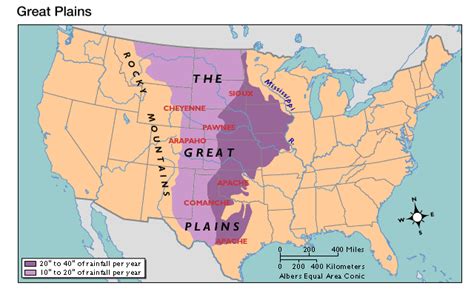 Historical Map of the United States Map Great Plains