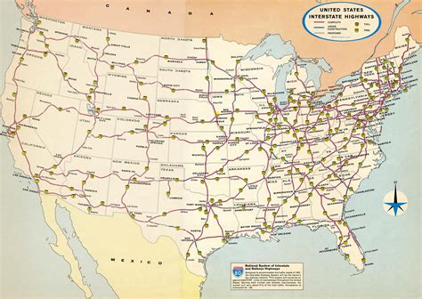 US Map of Interstate Highways