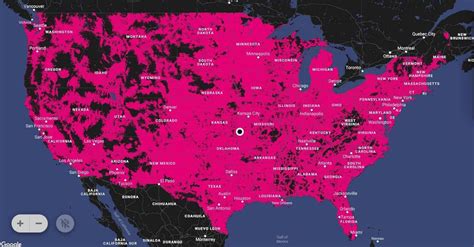 Verizon and T-Mobile coverage map comparison