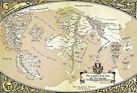 Map of Warhammer The Old World