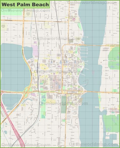 Map of West Palm Beach