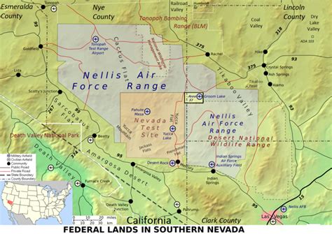 History of MAP Where Is Area 51 On A Map