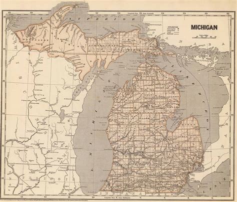 A map of Michigan