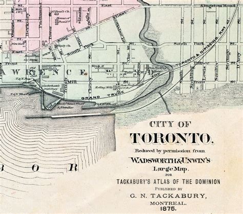 Map of Toronto, Canada