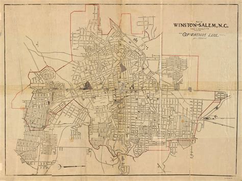 Map of Winston Salem