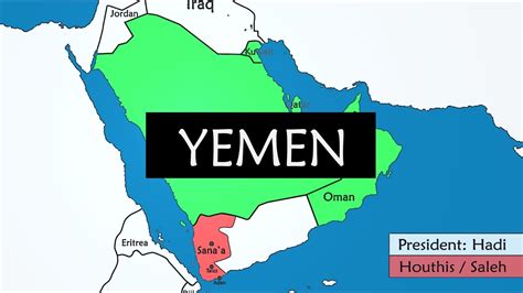 MAP Yemen On A World Map
