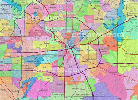 History of MAP Zip Code For Dallas Tx Map