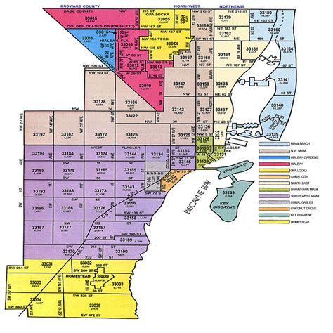 History of MAP Zip Code Map Miami Dade