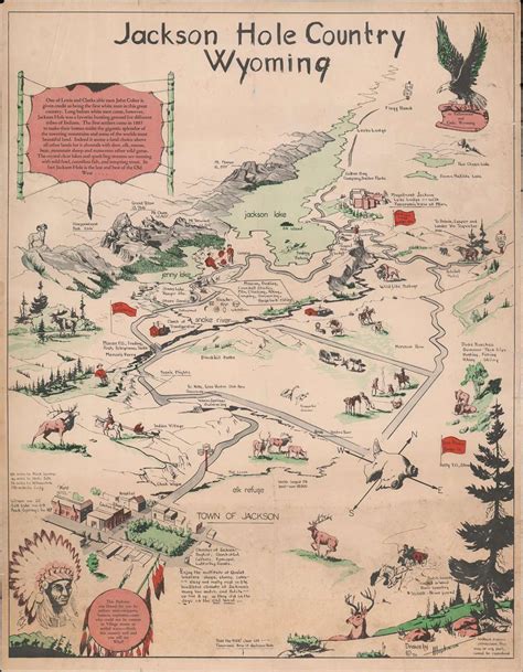 Map of Jackson Hole Wyoming