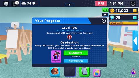 Hit level 100 and graduated in Roblox high school 2 - YouTube