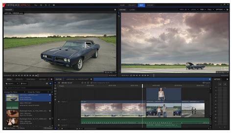 Image of HitFilm Express Interface