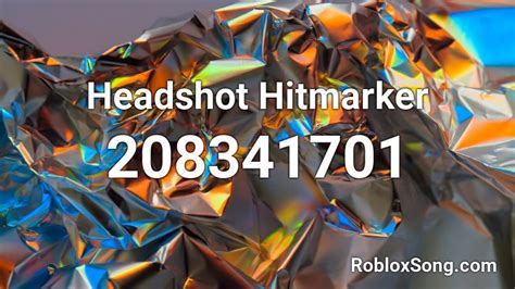 HitMarker Roblox ID