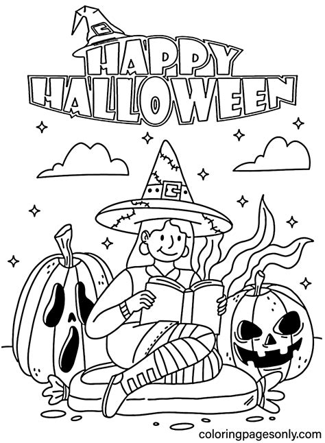 Hlloween Coloring Pages